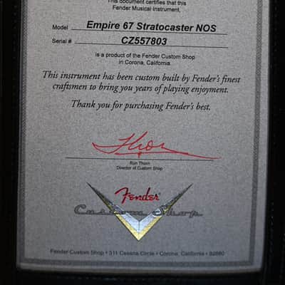 Fender Custom Shop Empire ‘67 Stratocaster NOS 2022 - Olympic White #7803 image 14