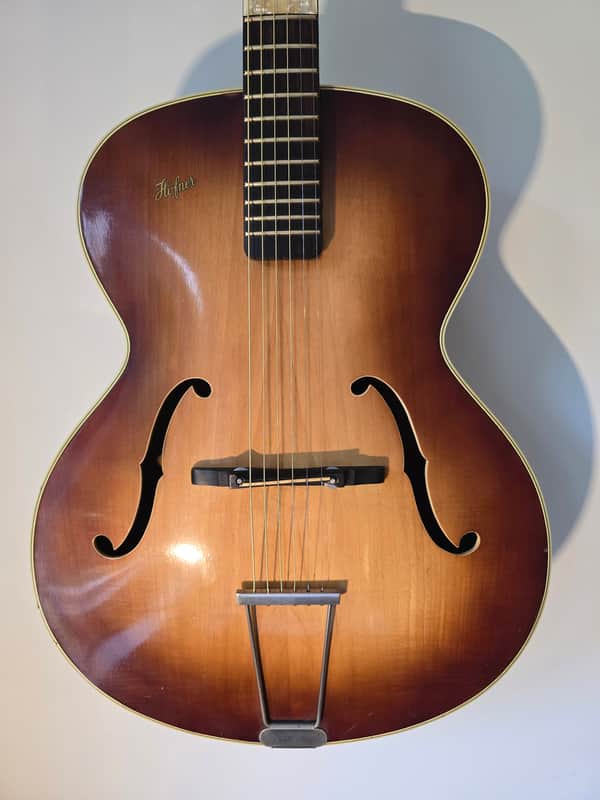 Höfner 456 German Vintage Archtop - Born on Jan 25th, 1960 - Beautiful Flamed Maple - Pro Setup (2,3mm Action) image 1