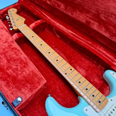 2010 Fender Classic '50s Stratocaster Surf Green w/Fender Black Tolex Hardcase image 8