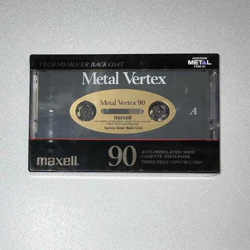 NEW SEALED Maxell Metal Vertex Type IV 90 Minute Blank Audio Cassette Tape Japan RARE image 1
