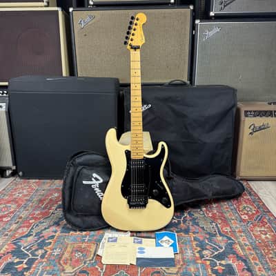 1985 Fender Boxer Stratocaster Model ST-555 w/System I Trem - Vintage White image 8