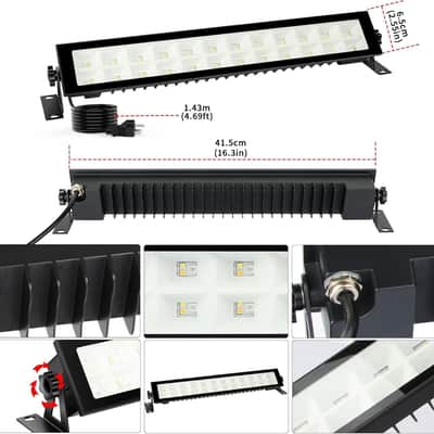 LED Stage Wash Light Bar - 2Pack 48W RGBCW DJ Light Bar IP66 Waterproof Smart APP & Remote Control with Music Sync Memory Function Uplights for Outdoor Indoor Parties Events image 5