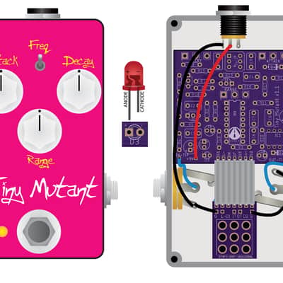 Tiny Mutant PCB - Build your own modded Mutron Micro V Envelope Filter (Auto-Wah) Pedal! image 2