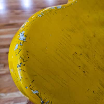 MJT Jazzmaster Body Yellow Nito Relic image 4