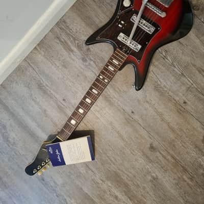 Teisco Audition 1960s Closet Classic near mint time warp condition - Dark Red burst image 5