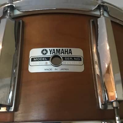 Vintage Yamaha Drums Japan 9000 Pre - Recording Custom Real Wood Parallel Strainer 6.5 x 14 Studio Concert Snare Drum - 1980 image 7