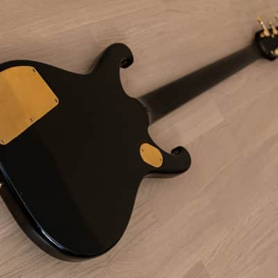 1983 Greco BK-1200 Custom Order Vintage 8 String Neck Through Bass Black, 100% Original w/ T-Bird Pickups, Japan Fujigen image 13
