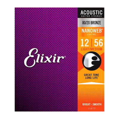 11077 Nanoweb 12/56 Light Medium Elixir image 7