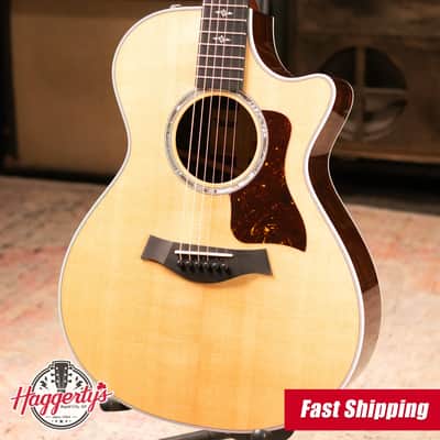 Taylor 412ce Grand Concert Acoustic/Electric Guitar - Natural with Hardshell Case image 1