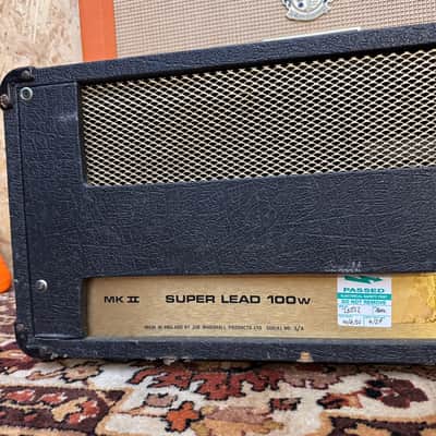 Vintage 1980 Marshall JMP Super Lead 100w MKII Valve Amplifier Head 1970s 1980s image 10