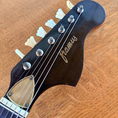 1963年製 Framus Strato Deluxe 黒 ビンテージ ビザール Circa 1963 Framus Strato Deluxe Factory Left Handed Rare Collector