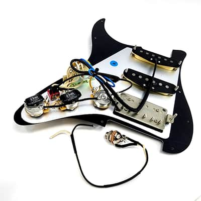 Carparelli Pre-Loaded HSS Strat Pickguard — CTS 500K Pots, CRL 5-Way, Vitamin Q Caps, HSS “Balanced Load” Mod image 12