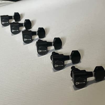 MIM Charvel Pro Mod 2H Black Tuners Tuning Pegs 6 In Line Dual Pin image 2
