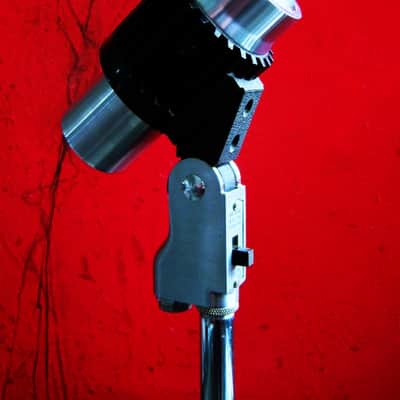 Vintage RARE 1960's Aiwa 99-4547 dynamic cardioid microphone High Z w stand Olson Monarch Lafayette prop display repair image 3