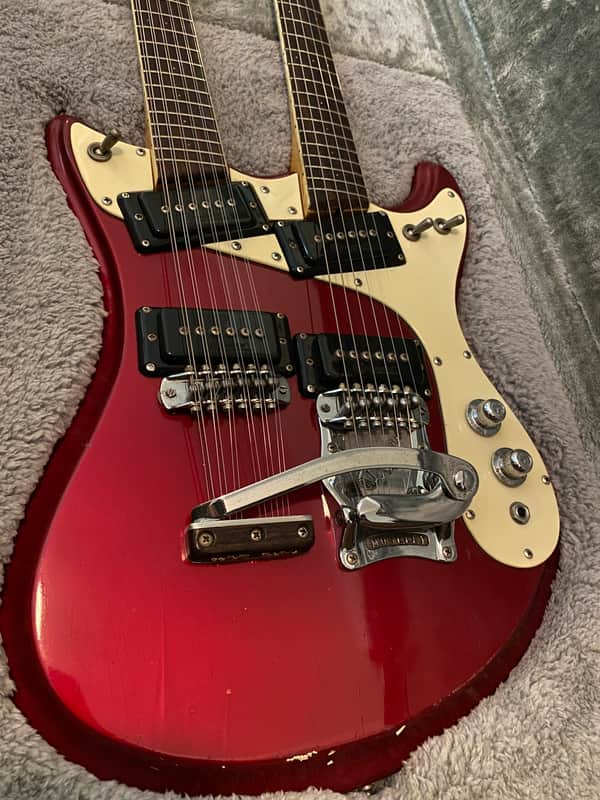 Mosrite JOE MAPHIS double neck 1966 - Red