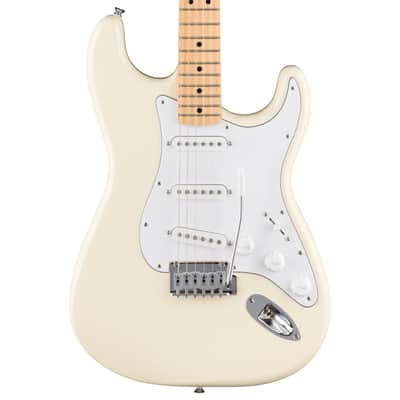 Fender Standard Stratocaster Electric Guitar, Maple Fingerboard, Olympic White image 1