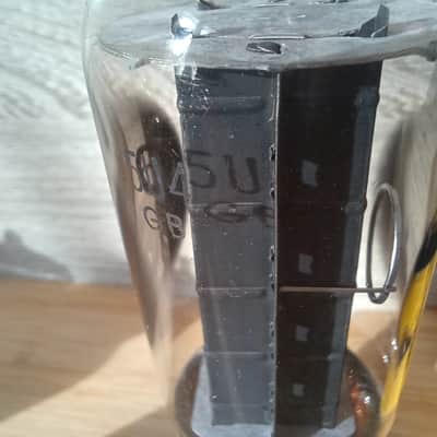 Rare 50's NOS NIB SYLVANIA 5U4GB  5U4 GB BLACK PLATE double SIDE O GETTER ! perfectly balanced and super STRONG.  NEW ! image 5