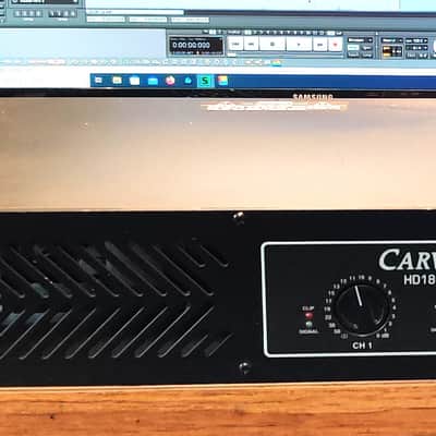 Carvin HD1800 Power Amp 2015 with 4x50' trs 1/4" cables image 4