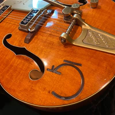 1954 Gretsch 6120 Chet Atkins vintage Rare first production cactus cowboy inlays image 3