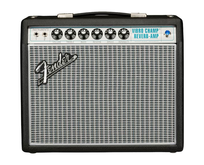 Used Fender '68 Custom Vibro Champ Reverb 5-Watt 1x10" Tube Combo Amp image 1