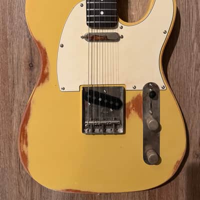 Big River “Moses” T-Style • Aged Butterscotch Nitro • Roasted Maple/Rosewood • A5 Vintage Pickups image 3