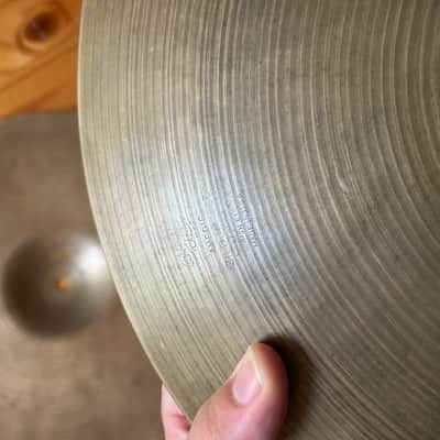 14” vintage Avedis Zildjian hi-hats with 1970s Thin Stamp image 8