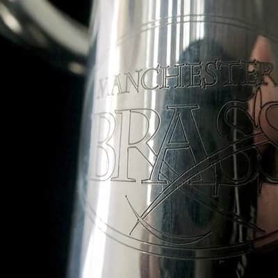 The absolutely wonderful Manchester Brass Custom RL-GB Professional Bb Trumpet in Silver Plate image 1