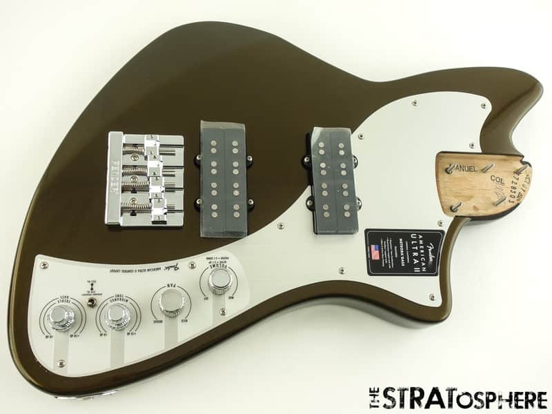 Fender American Ultra II Meteora Bass LOADED BODY USA Guitar Texas Tea image 1