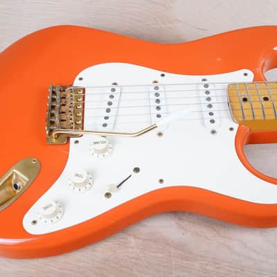 Fender Order Made ST-57 Stratocaster Reissue MIJ 1992 Fiesta Red USA Texas Special PUs  w/ Bag image 4