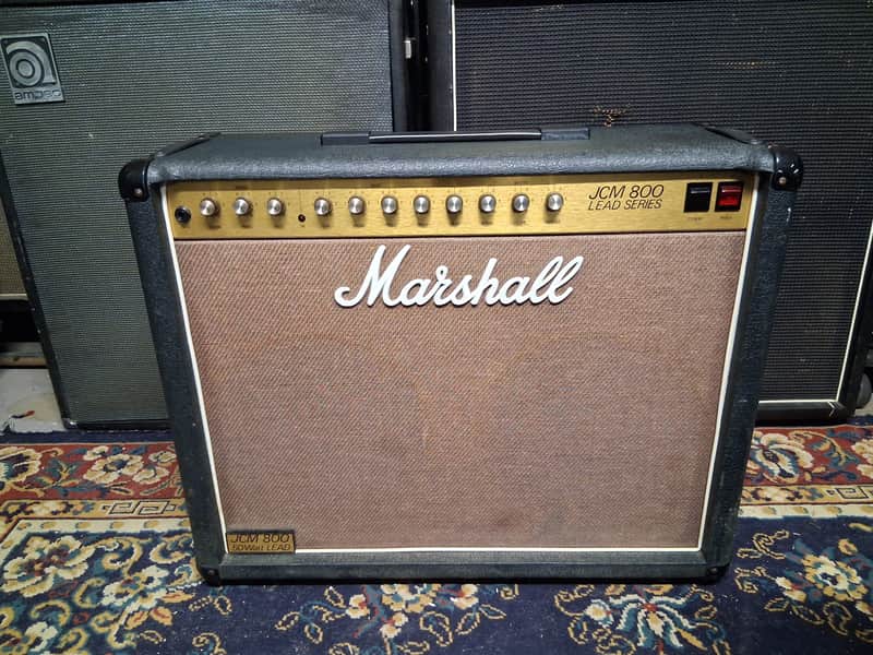 1985 Marshall JCM 800 Lead Series Model 4212 50-Watt Master Volume 2x12 Combo Serviced image 1