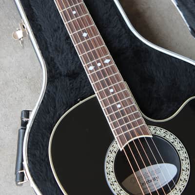 Ovation Model CC057 Celebrity Cutaway Acoustic Guitar Black Finish + OHSC image 19