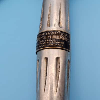 ☆Rare 1940s French SEM RJ1 Dynamic Microphone - Paris France Collectors Vintage Movie Prop Mic image 12
