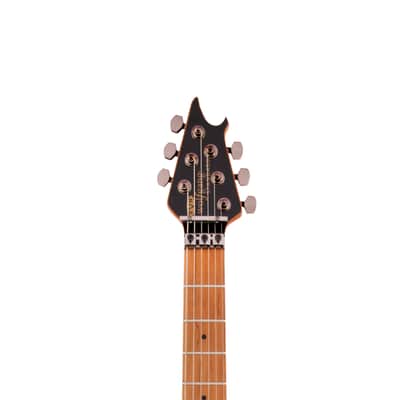 EVH Wolfgang WG Standard QM Baked Maple Fingerboard - Transparent Amber image 3