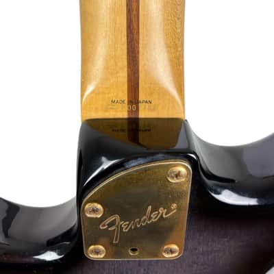 Fender Japan STR-80R Stratocaster 1986-1987 - Black Burst - Vintage image 6