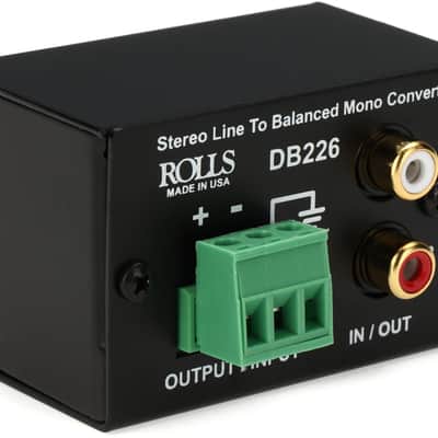 Rolls DB226 Stereo Line to Balanced Mono Converter image 1