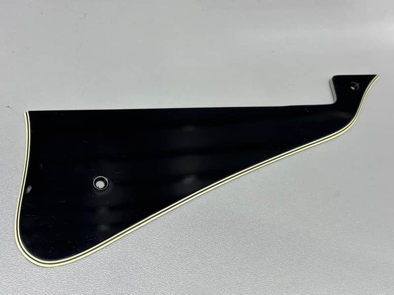 Original Vintage Gibson Les Paul 1986 Triple Pickup 3 Hum Black 5 Ply Pickguard image 1
