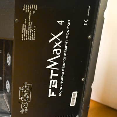 FBT MaxX 4 300W Sound Reinforcement Monitor (PAIR) CG010BW image 12