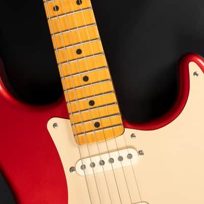 2005 Fender Artist Series Eric Johnson Signature Stratocaster with Maple Fretboard - Candy Apple Red | USA First Production Year Collector's Condition Quartersawn Maple Neck 3.38kg | OHSC image 22