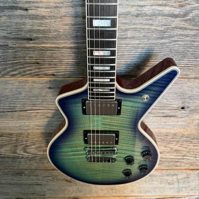 Dean USA Cadillac Flame Top Electric Guitar - Ocean Burst - Open Box image 2