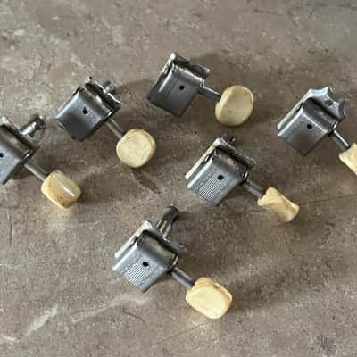 1964 1965 1966 set Fender Musicmaster Duo Sonic Mustang guitar tuners tuning pegs image 1