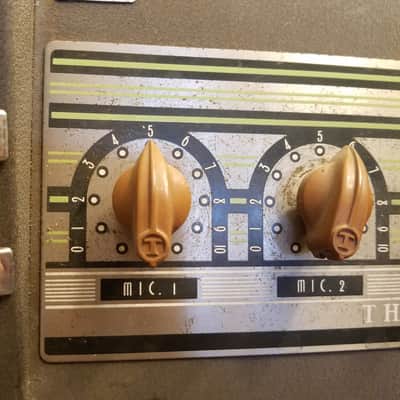 Thordarson Early T-31W25A 25 Watt Tube PA Amp 6L6 push pull T31W25A 31W25A 1946 - Grey wrinkled paint image 5