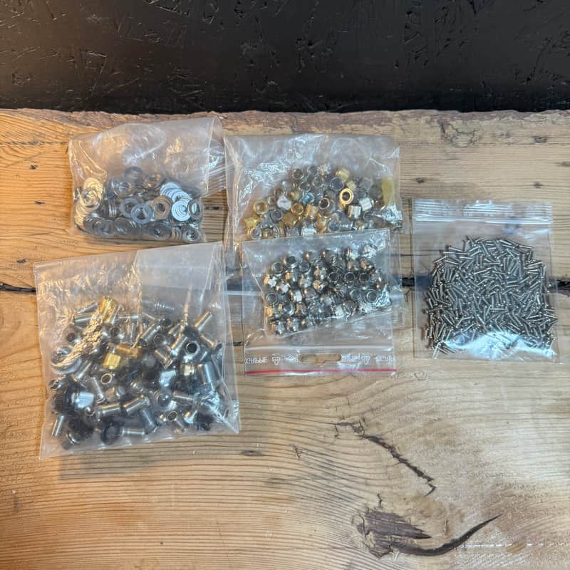 bulk lot of tuner Ferrules and bushings machine head screws for luthier repairs A image 1