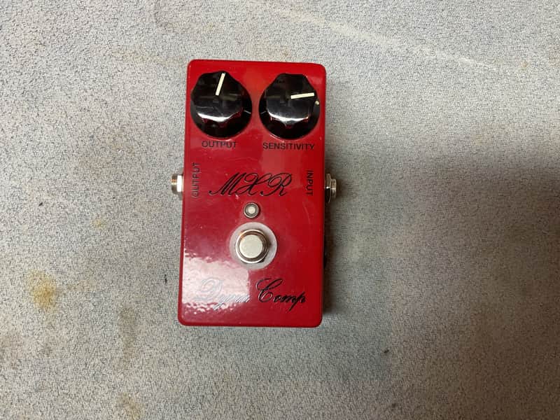 MXR '76 handwired Script Dyna Comp - Red image 1