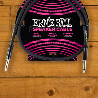 Ernie Ball Classic Speaker Cable Straight/Straight 3ft - Black image 2