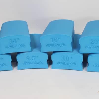 Set of 7 Guitar Fretboard Radius Sanding Blocks (150mm long) image 2
