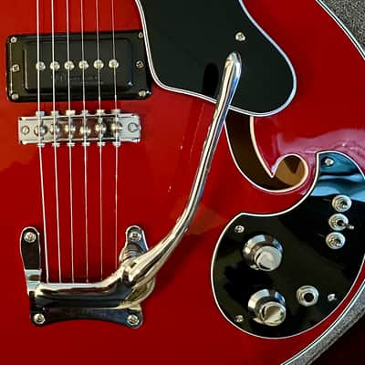 1966 Mosrite Celebrity Hollow Body - Restored to Perfection! Sexy Time Red image 6