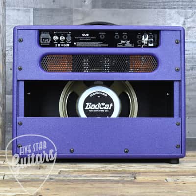 Bad Cat Cub 30w Combo Amplifier Custom Colorway Purple with black sparkle grille image 2