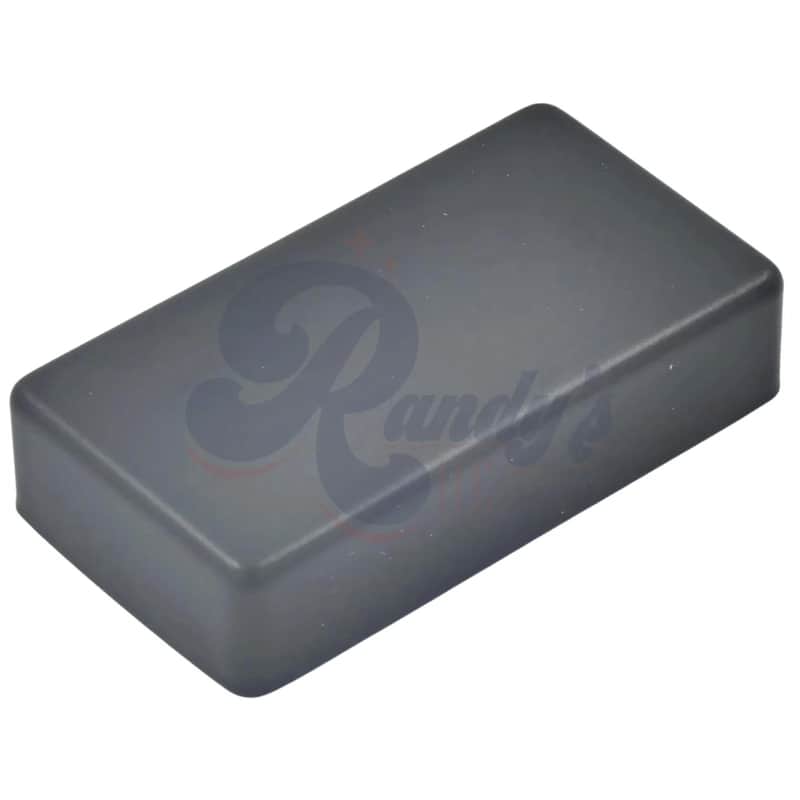 Advanced Plating 1908SBPC Humbucker Pickup Cover (No Holes) - Fits Gibson®-Solar Black Powder Coat image 1