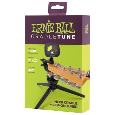 ERNIE BALL 4113 Cradle Tune Clip-On Stimmgerät mit Dreibein-Stativ /AL image 1
