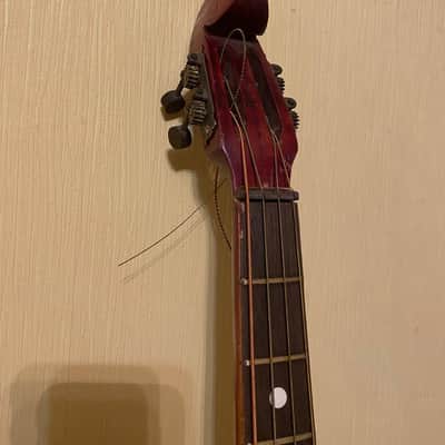 Domra Bass USSR Soviet Folk Instrument Ukrainian Vintage image 3